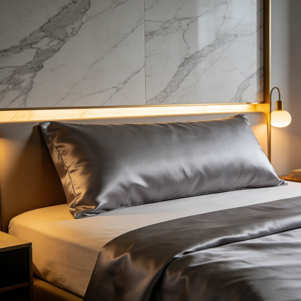 Taie d'oreiller en satin, 48 × 180 cm, visuel produit