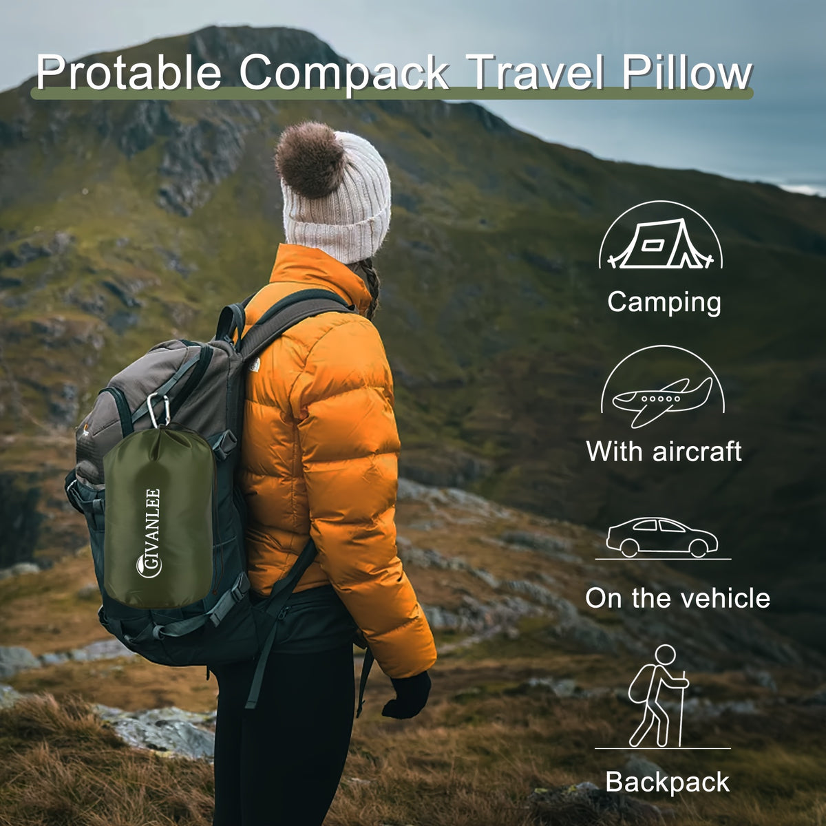 Oreiller à mémoire de forme de voyage (3), visuel complémentaire