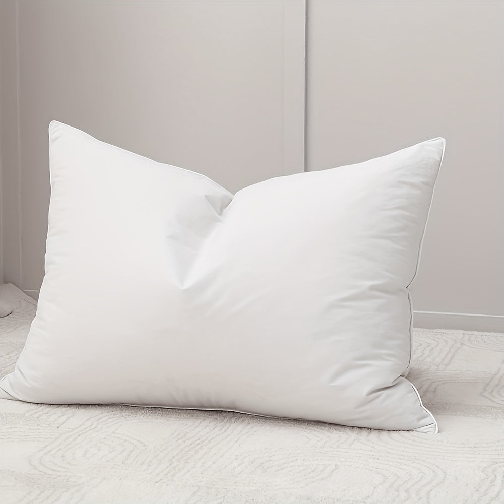 Oreiller en plume, 50 × 91 cm, fermeté souple, fermeté souple/moelleux