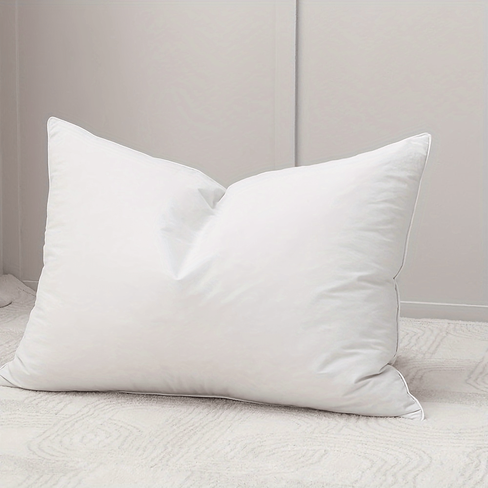 Oreiller : Oreiller en plume, 50 × 91 cm, fermeté souple