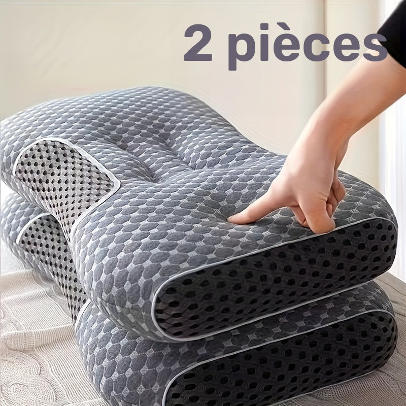 Oreiller ergonomique (4), détail de la housse