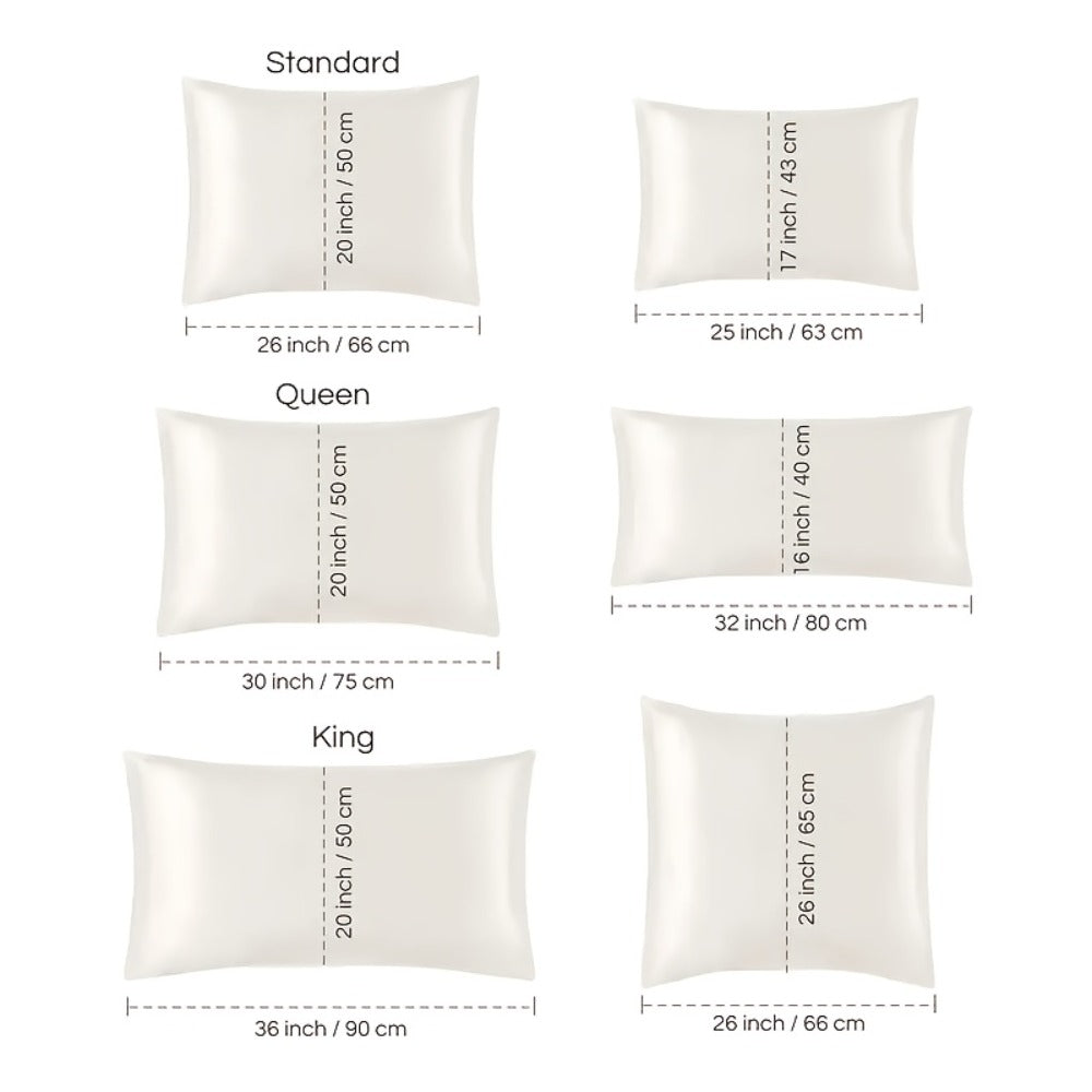 Taie d'oreiller en soie de mûrier, 30 × 50 cm, présentation du produit