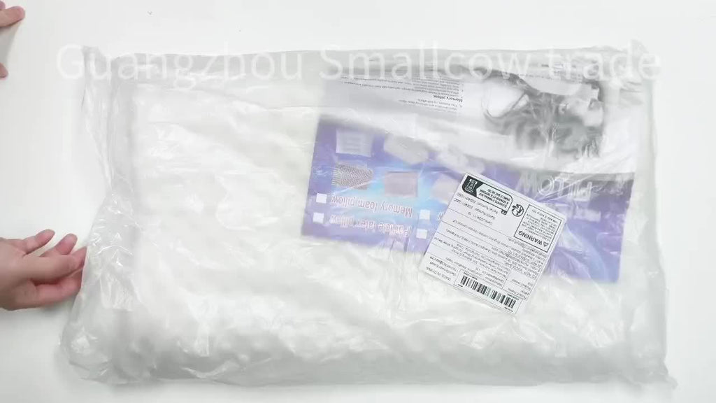 Oreiller cervical, 47 × 30 cm, détail de la finition