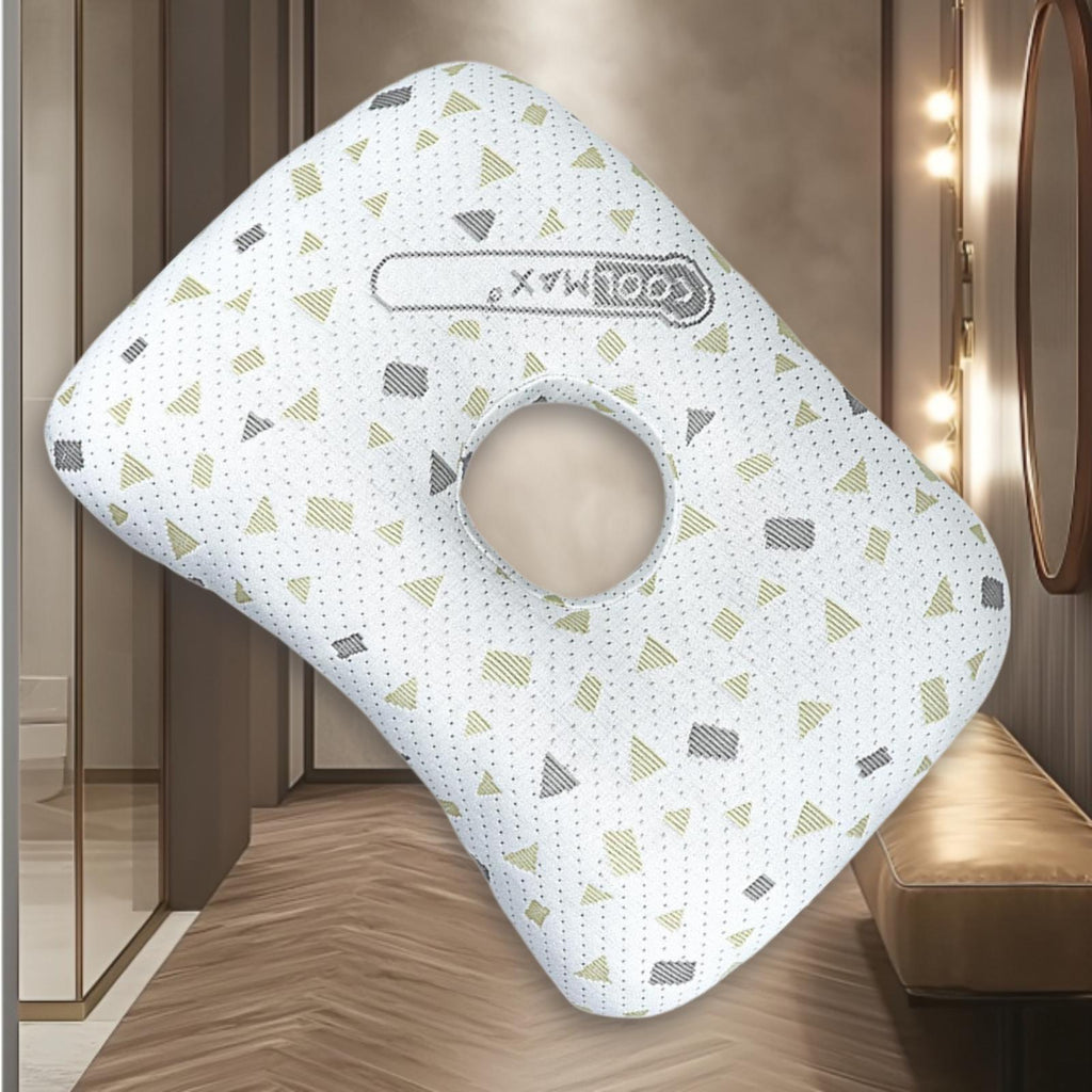 Oreiller ergonomique, 2 coloris, présentation du produit